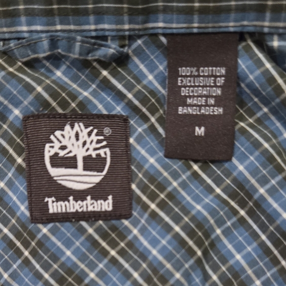 Timberland Mens Medium Plaid shirt - Picture 5 of 5